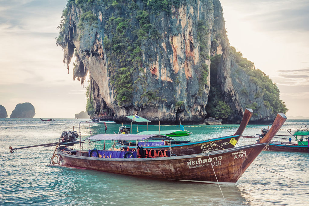Phuket boat on water